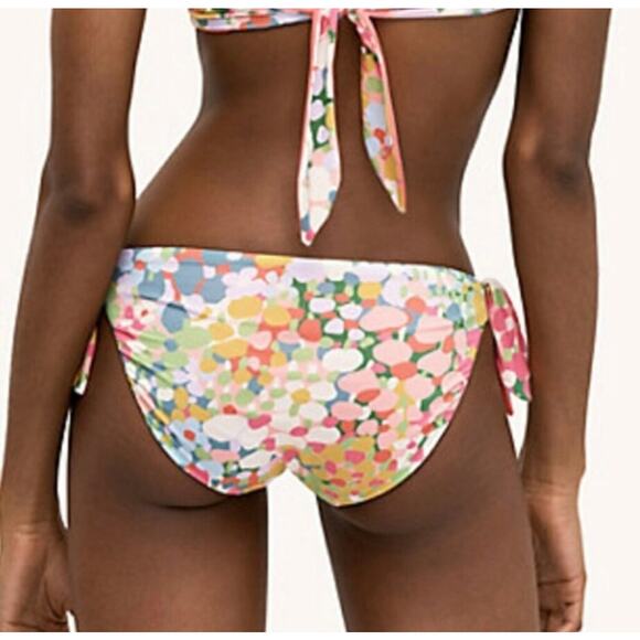 NWT Kate Spade Reversible Pink and Floral Bikini Bottom - Picture 2 of 9